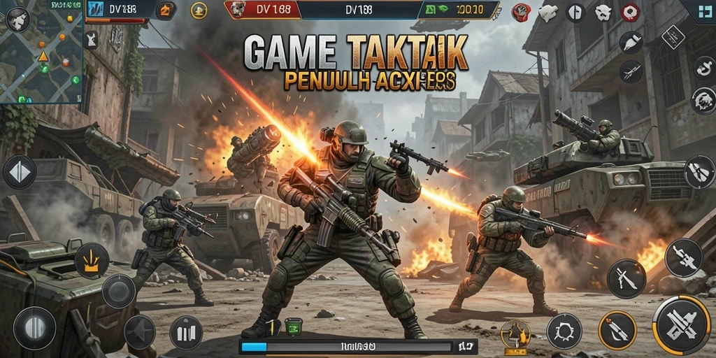 Tampilan menarik dari gameplay seru dalam DV188 sebagai game TPS.