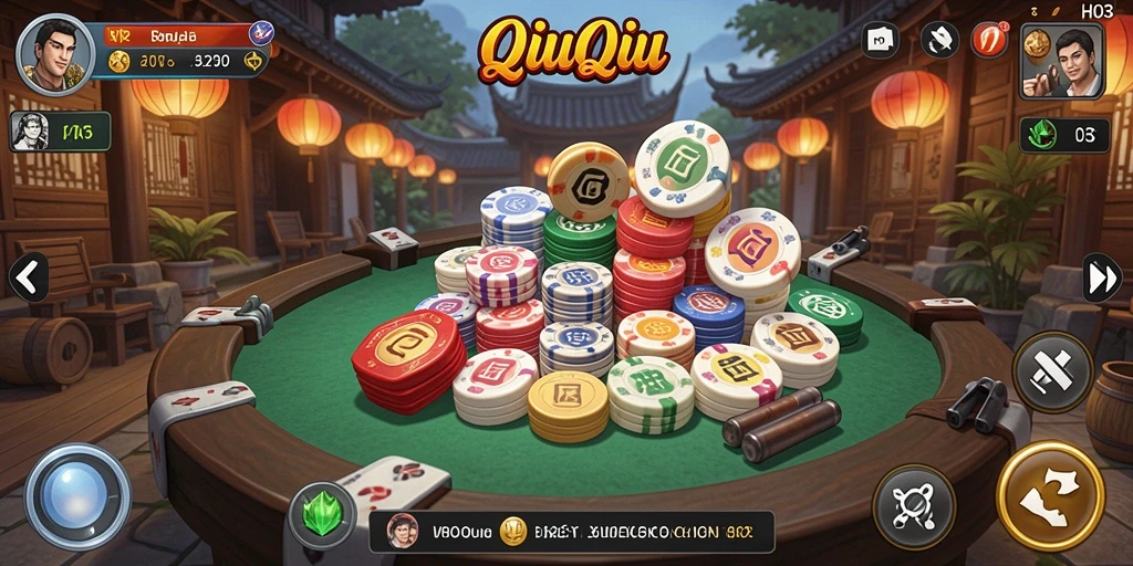 Tampilan gameplay seru QiuQiu di H03.