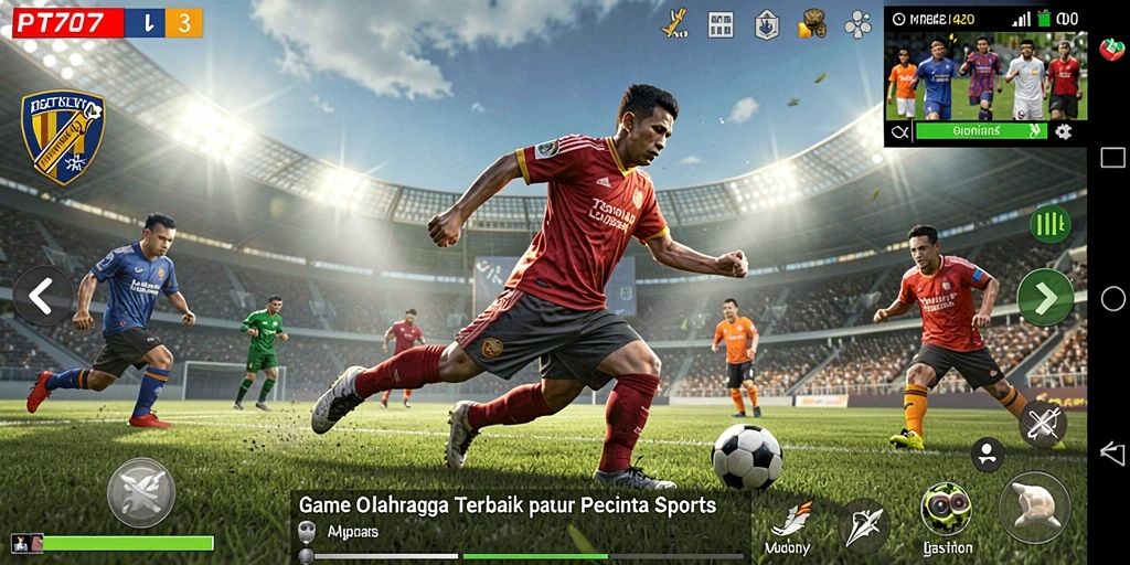 Tampilan gameplay PT707 yang menegangkan dalam olahraga kompetitif.
