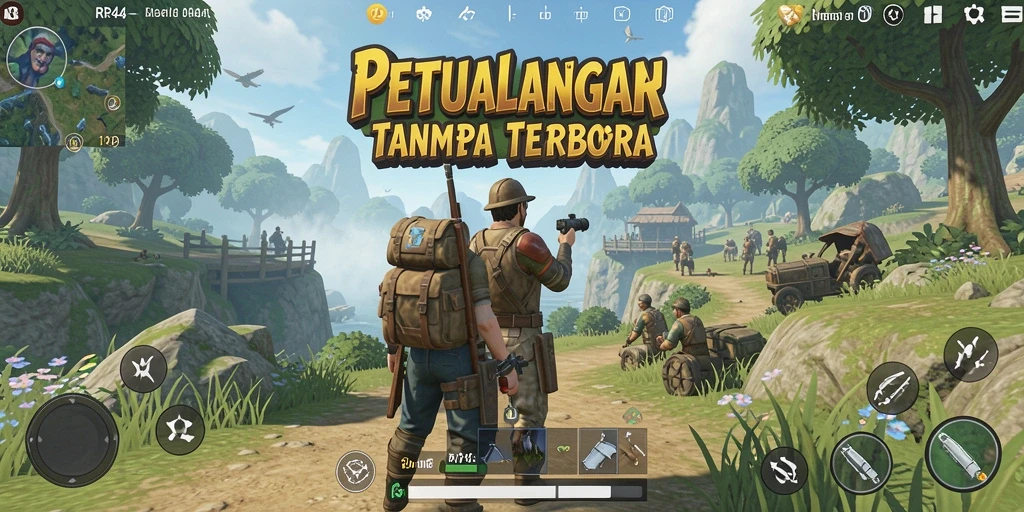 Screenshot gameplay Open World RR44 yang menakjubkan.
