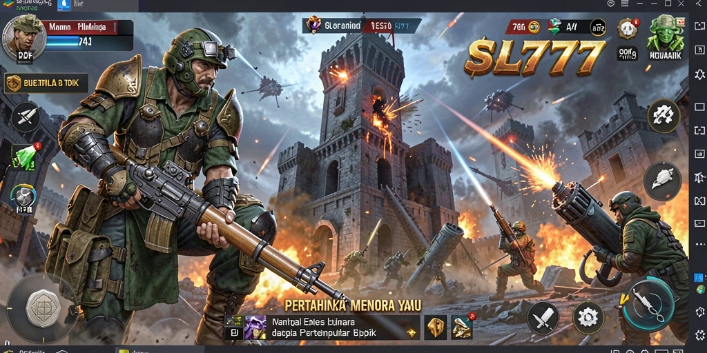Gameplay SL777 yang menarik dalam pertahanan menara.