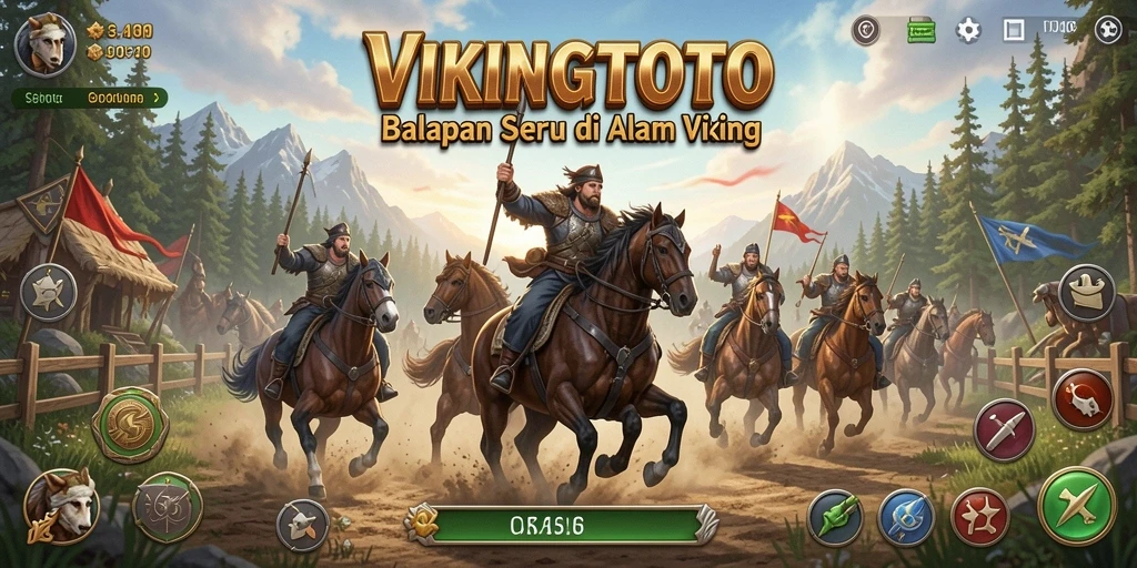 Screenshot VIKINGTOTO yang menunjukkan aksi balapan mendebarkan.